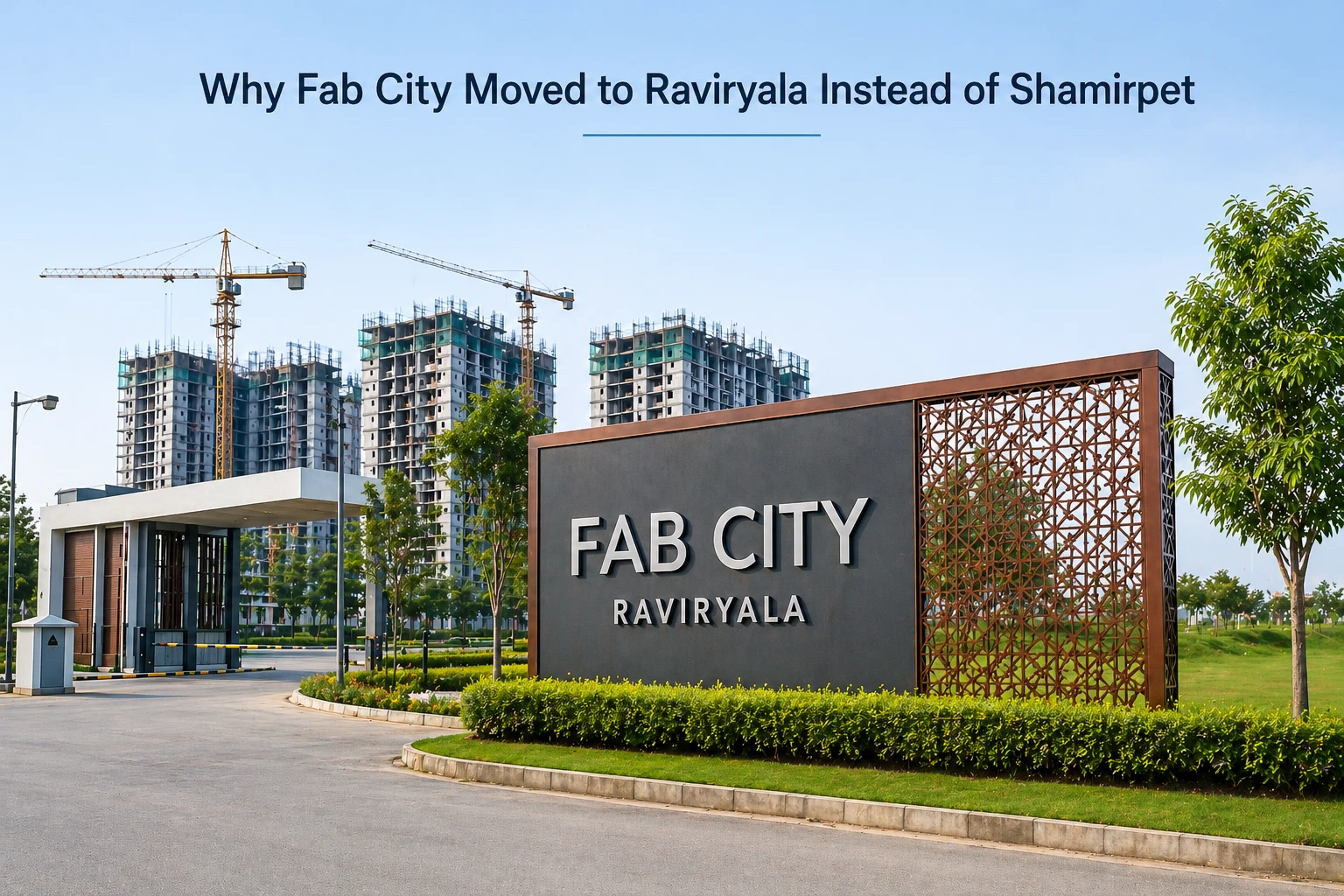 Why Fab City Moved to Raviryala Instead of Shamirpet