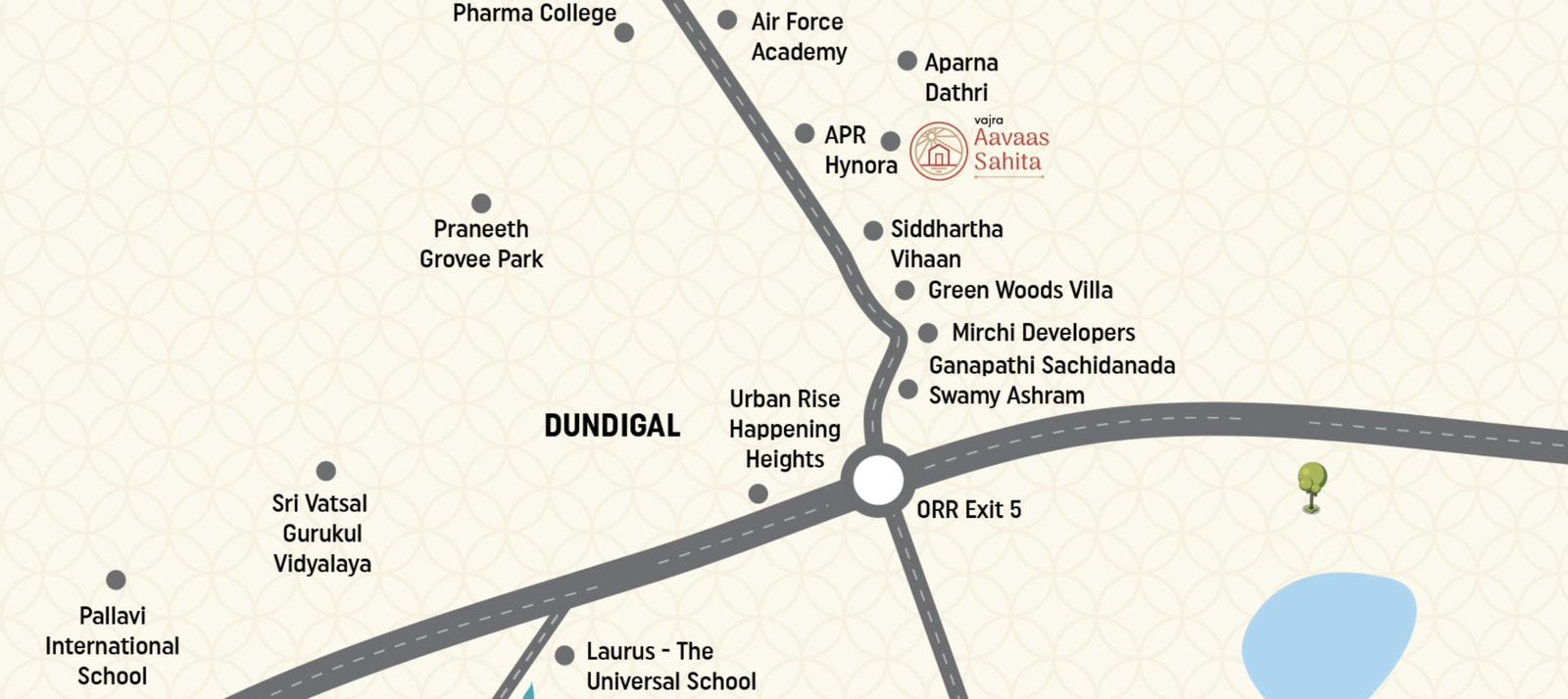 Aavaas Sahita Location Map